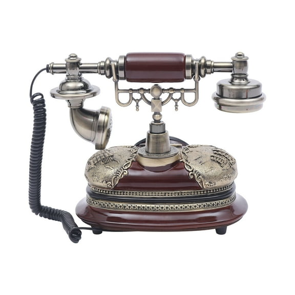 Miumaeov Vintage Retro Landline Phone Rotary Dial Telephone Handset Landline Phone Corded Phone