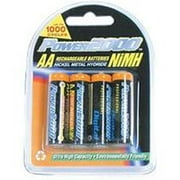 Power2000 XP-4AA 2900 mAh AA Nickel Metal Hydride Rechargeable Batteries