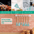 thumbnail image 6 of Kcpolre 35Pcs Kitchen Cooking Utensils Set - Complete Baking & Cooking Essentials with Holder, Egg Whisk, Separator, Measuring Cups & Spoons - BPA-Free Silicone & Stainless Steel, 6 of 10