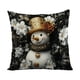 thumbnail image 2 of Funda de almohada navideña | Funda de almohada decorativa festiva para sofá y cama | Funda de cojín cuadrada de 45x45 cm con cremallera oculta, 2 of 6