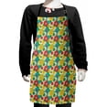 thumbnail image 1 of Colorful Kids Apron, Various Different Flowers Flourishing with Lively Colors Vintage Effect Art Print, Boys Girls Apron Bib with Adjustable Ties for Cooking Baking Painting, Multicolor, by Ambesonne, 1 of 2