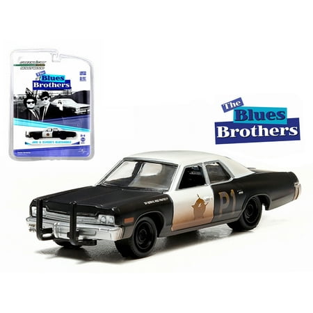 - 1974 Dodge Monaco Bluesmobile The Blues Brothers (1980) 1/64 Diecast Model Car by Greenlight