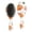 Watercolor Fall Pumpkins Art Wallpaper, variant on Trucks Pumpkins Fall Leaves Pattern Hair Brush,Girls Detangling Hair Brush,Glide Through Tangles with Ease for Wet & Dry Hair