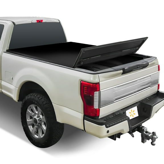 Auto Drive Soft Tri Fold Truck Bed Tonneau Cover Fits 17-19 Ford F250-F450SD 6'8" Bed