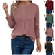 thumbnail image 1 of Tops básicos para mujer,Blusa informal con capucha para mujer, manga 3/4, cuello redondo, mezcla de poliéster suave, para uso diario y en casa, sopatenor, 1 of 9