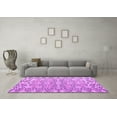 thumbnail image 3 of Ahgly Company Indoor Round Abstract Purple Modern Area Rugs, 6' Round, 3 of 4