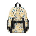 thumbnail image 3 of Police and Bear Beige Pattern Backpack for School, Cute School Bag with Adjustable Shoulder Straps and Padded Back, 15"x11.42"x5.5", 3 of 5