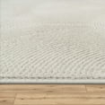 thumbnail image 2 of Textured Area Rug with Modern Curved Line Pattern in Cream - 2'8" x 4'11" (3'x5'), 2 of 6