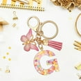 thumbnail image 4 of BAYAIXZ Resin English Letter Glue Jewelry Popular Butterfly Pendant Love Sequin Keychain (F,A), 4 of 5