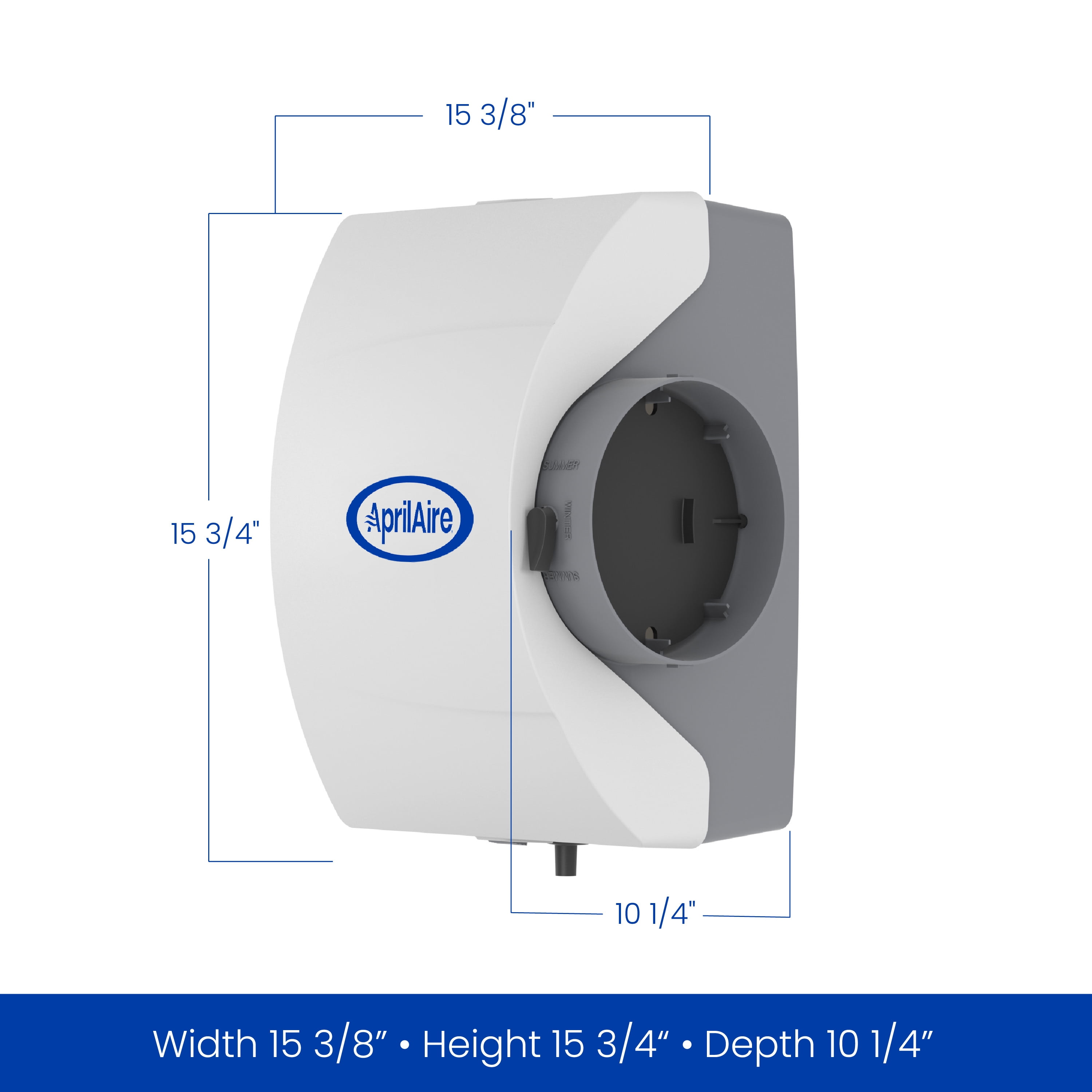 AprilAire 400M Whole-House Humidifier - Manual - Large Capacity Water Saver Furnace Humidifier for Homes up to 4,000 Sq. Ft.