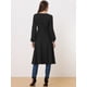 thumbnail image 4 of Blusa larga Peplum Allegra K con cuello En V para Mujer Negro XS, 4 of 6