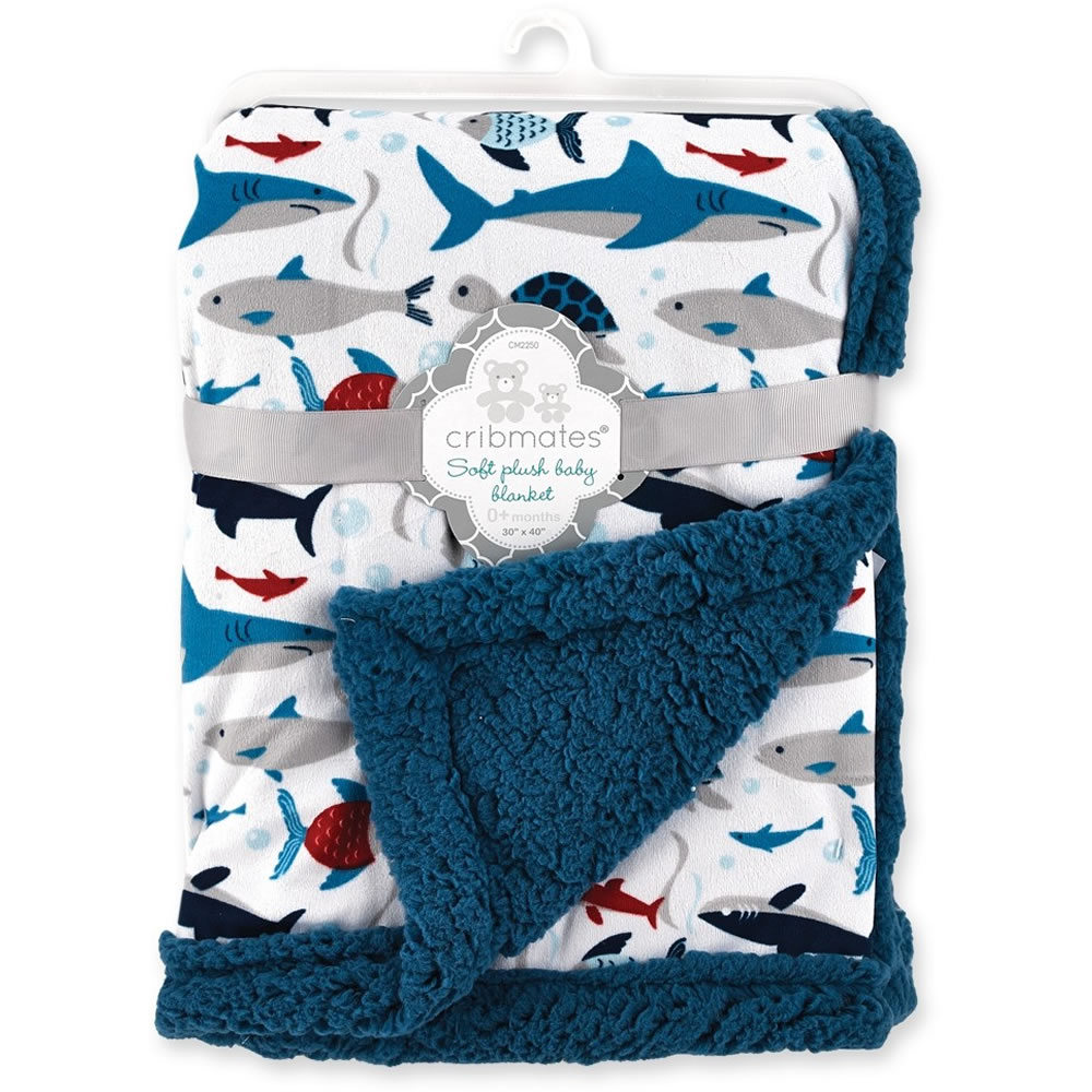 Cribmates Soft Plush Baby Blanket Under The Sea