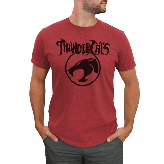 Men's ThunderCats Circle Logo  Graphic Tee Red Heather Medium