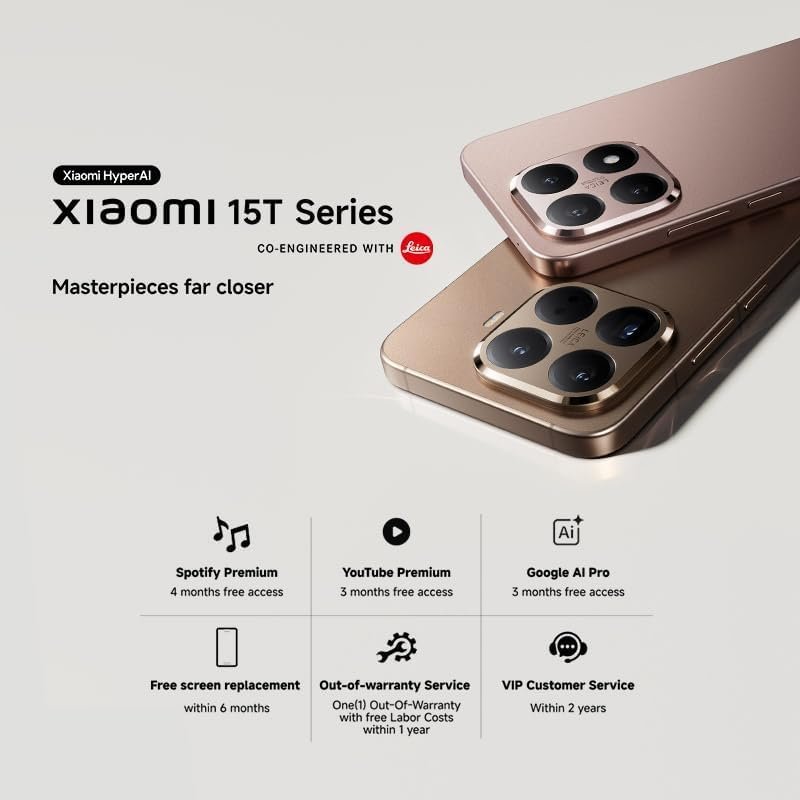 XIAOMI 15T PRO 5G 512GB ROM 12GB RAM Dual SIM GSM Unlocked - Gray