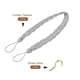 thumbnail image 3 of Sujetadores de Cortina Uxcell, Sujetadores Decorativos de Cuerda Trenzada con Ganchos de Metal Plateado, 2 Piezas, 3 of 6