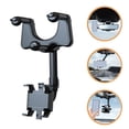 thumbnail image 6 of AntiGuyue Rotatable Car Phone Holder Black Rear View Mirror Mount for Secure Phone Grip While Driving, 6 of 7