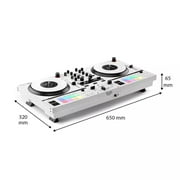 Hercules DJ DJControl Inpulse T7 2-Channel Motorized DJ Controller in Limited-Edition White White