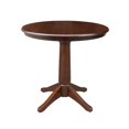 thumbnail image 1 of International Concepts K581-36RT-27B Table à Manger Ronde avec Piédestal 28.9 x 36 Po - Espresso, 1 of 1
