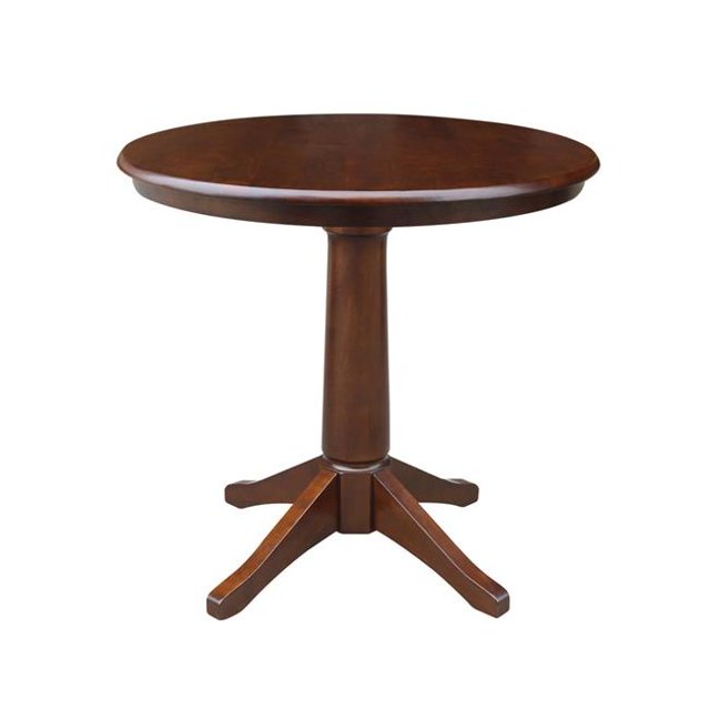 International Concepts K581-36RT-27B Table à Manger Ronde avec Piédestal 28.9 x 36 Po - Espresso