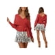thumbnail image 3 of Txlixc Prendas de Punto de Estilo Suelto para Mujer, Jersey de Dobladillo con Volantes de Manga Larga con Cuello en V Profundo de Color Sólido Txlixc Moda, 3 of 7