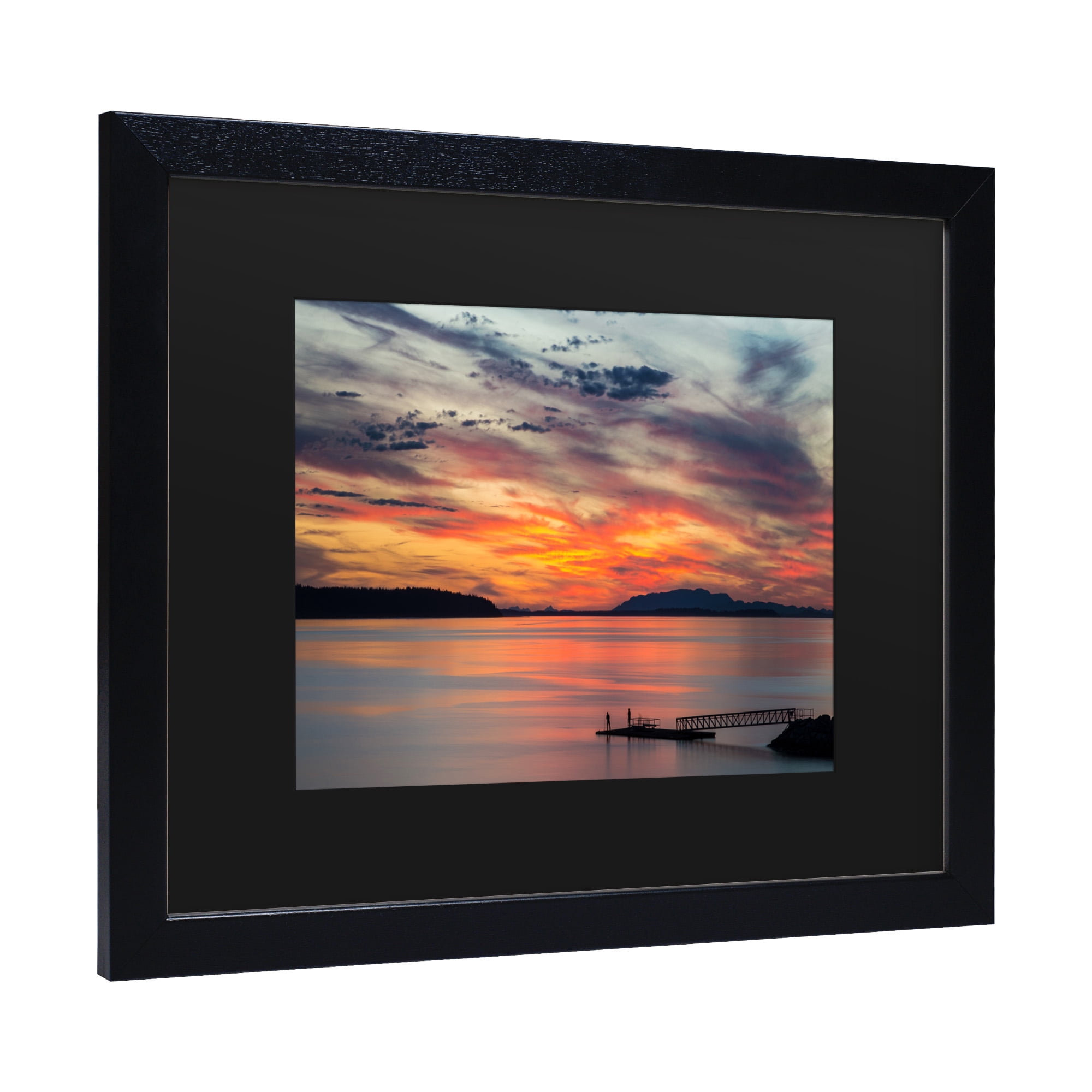 Trademark Fine Art 'Sunset Pier' Canvas Art by Pierre Leclerc