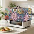 thumbnail image 4 of FOR U DESIGNS Boho Mandala Flower Pattern Microwave Oven Dust Cover Dust-Proof Kitchen Appliance Covers Wear-Resistan Microwave Dust Covers Cloth in Home and Office-S, 4 of 8