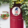 thumbnail image 3 of decor hanging,Gnome Door Hanger, Gnome Interchangeable All Seasons Welcome Sign, 3 of 8