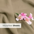 thumbnail image 6 of CGK Linens 6-Piece Extra Deep Pocket Sheet Set With Extra Matching Pillowcases - King Size Bed Sheets Fits 18"-24" Mattresses, Beige, 6 of 7