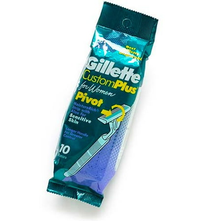 P & G Gillette CustomPlus Disposable Razors, 12 ea