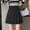 *Gray, variant on ClodeEU Women's A Line Flared Mini Skirt ,High Waisted Pleated Skirt with Anti Slip Shorts Coffee,Womens Plus S