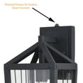 thumbnail image 3 of Outdoor Wall Lantern Black Wire Cage Dusk to Dawn Wall Sconce - 7 Inch, 3 of 4