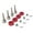 red, variant on Upgrade Wheel Conversion Set Axle /18 A959 RC Car Model Modified - titanium, Wheel Axle Length 25mm
