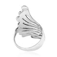 thumbnail image 5 of Brilliant Peacock Feathers with Green Turquoise Inlays Sterling Silver Ring - 9, 5 of 7