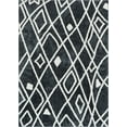 thumbnail image 7 of Mara Beni Ourain Grey White Modern Moroccan Trellis Microfiber 5x7 (5'3" x 7'3") Area Rug Vintage Tribal Carpet, 7 of 7