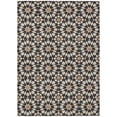 thumbnail image 2 of HomeRoots 583775 5 x 8 ft. Floral Medallion Washable Indoor & Outdoor Rectangle Area Rug, Charcoal, Silver & Copper, 2 of 5