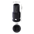 thumbnail image 2 of Carpintería Para Trabajo Carcasa De 3 / 8inch Drive Black Durable M10x1.5 kusrkot Adaptador de enchufe hexagonal, 2 of 6