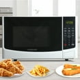 thumbnail image 2 of Open Box Farberware 0.9 Cu. Ft. Countertop Microwave Oven – 900W Power, Auto Cook Settings, Defrost, and Safety Lock – White, 2 of 5