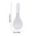 thumbnail image 3 of Juego de cucharas de arroz antiadherentes grandes con mango cómodo, paleta para servir texturizada para olla arrocera, herramienta de cocina para restaurantes y uso doméstico, blanco, 10.94 x 3.66 in, 3 of 6