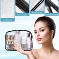 thumbnail image 3 of Bolsa de cosméticos Weewooday de PVC con cierre, transparente, impermeable, 12 unidades, 3 of 6