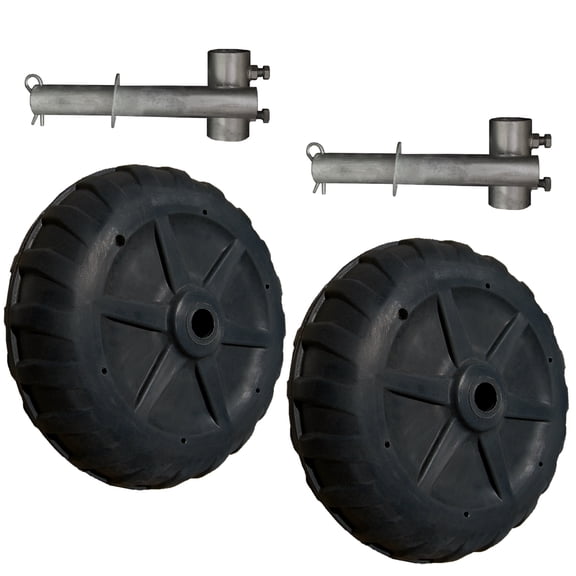Multinautic Set of 2 Wheels and2 Hubs for Dock Removal. 1500 pounds Capacity. Model 22005