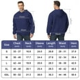 thumbnail image 6 of Pepypepy Men’s Pullover Hoodie 100% Cotton – Double-Knit Solid Color Long Sleeve Sweatshirt for Everyday Comfort and All-Season Style, S-XXL, 6 of 6