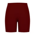 thumbnail image 5 of Yievot Plus Size Biker Shorts Women Elastic High Waist Yoga Workout Gym Running Ribbed Knit Shorts, 5 of 7