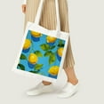 thumbnail image 5 of COMIO Lemon Print Small Tote Bag - Lemon Pattern Shopping Bag - Graphic Tote Bag, 5 of 5
