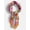 Pink combo, variant on Women's Print Silk Scarf with Scarf Ring, Green Print
