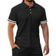 thumbnail image 5 of Conjunto Corto de Hombres, Moda Casual Color Sólido Manga Corta Cordón de Solapa Elástico Conjunto de Cintura, 5 of 9