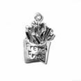 thumbnail image 1 of Sterling Silver 24" .8mm Box Chain 3D Large Order Of French Fries Pendant Necklace, 1 of 2