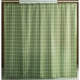 thumbnail image 3 of Extra Long Textured Fabric Shower Curtain 72" Width by 84" Length, Sage Checkered Printed Bathroom Curtain Machine Washable, 3 of 5