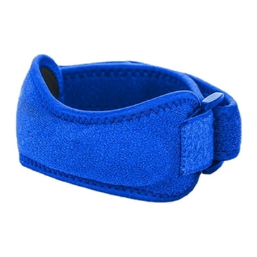 Knee Pain Relief & Patella Stabilizer Knee Strap Brace Support for Hiking, Soccer, Basketballblue