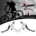 thumbnail image 1 of 1 par multicolores izquierdo derecho ligero V  adaptaciónción a todos los diámetro 22mm manilr partes pancas panca de de mano 2,5 Azul negro azul DYNWAVEMX Palancas de freno de bicicleta, 1 of 8