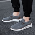 thumbnail image 4 of GLYGML Men's Black Mesh Slip-On Casual Shoes - Lightweight Breathable Loafers Product Title, 4 of 5
